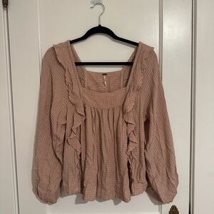 Free People Ruffle Longsleeve